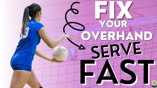 Overhand Serve A Volleyball Over THE NET! ⎮Volleyball Drills