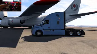 Trucking In ATS: Freightliner Cascadia 72'' Sleeper On Logitech G29 Wheel In 2K