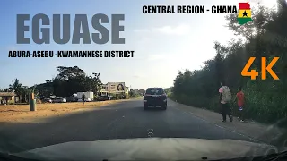 Eguase Road Drive to Moree First Ridge Cape Coast in the Central Region of Ghana 4K