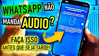 WhatsApp Não Quer Mandar Áudio iPhone ? TENTE ISSO AGORA ANTES QUE SEJA TARDE!