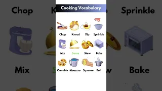 Cooking Vocabulary #fyp #learnenglish #viral #englishspeaking