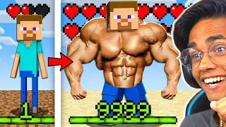 Minecraft But, Your XP = Strength