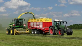 2. Schnitt 2020 häckseln mit Fendt / John Deere 7400 / Pöttinger / Krampe / New Holland