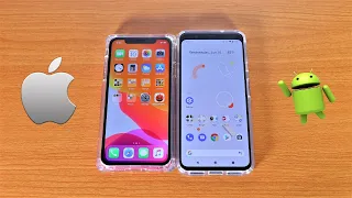 iPhone 11 iOS 14 Vs Pixel 4 XL Android 11 Speed Test