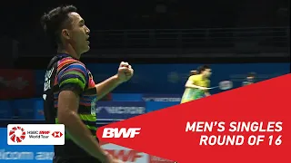 R16 | MS | Kento MOMOTA (JPN) [1] vs Jonatan CHRISTIE (INA) | BWF 2019