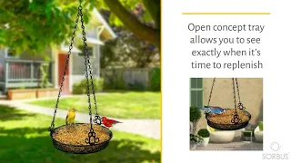 Sorbus Bird Feeder Hanging Tray, Seed Tray for Bird Feeders, Great for Attracting Birds Outd Reviews