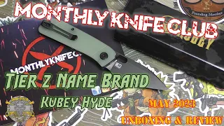 Monthly Knife Club Tier 2 Name Brand May 2023 - Kubey Hyde - Unboxing & Review