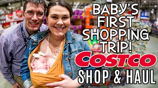 Costco Grocery Shop & Haul | Baby's First Trip to Costco