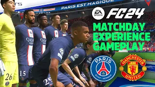 EA SPORTS FC 24 | Matchday Gameplay | PSG vs Manchester United - 4k HDR