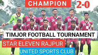 final🔥YBC BANPOSH 0️⃣🆚 STAR ELEVEN RAJPUR 2️⃣ TIMJOR football Tournament 2023