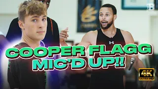 We mic’d up the best player in the country and he got jokes 😭 | Cooper Flagg mic’d Curry camp Part 1