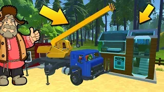 👵 СЕРГЕИЧ ПРИВЁЗ НОВЫЙ ДОМ В ДЕРЕВНЮ 🏠 МУЛЬТИК в Scrap Mechanic 🔨 СКРАП МЕХАНИК 🔔