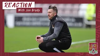 Jon Brady speaks to BBC Radio Northampton after the win over Carlisle United
