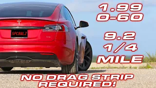 0-60 in 1.99 on the STREET * Tesla Plaid Delivery, Clear Bra PPF & Street Performance Testing