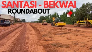 NEW Santasi to Bekwai Roundabout Dual Roads and Bridges Construction Project Updates in Ghana!