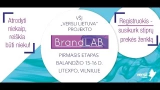 BrandLab I-asis etapas. Bendrosios konsultacijos. Pirmoji diena.  2/3