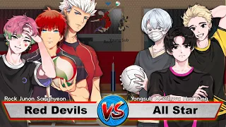 Red Devils vs All Star. ROCK & Junon. Full gameplay. The Spike. Volleyball 3x3