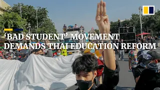 Thai pupils in 'Bad Student' movement demand education reform