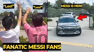 MESSI fans can't stop shouting 'Leo Messi' names after training | Football News Today