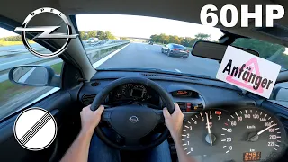 Opel Corsa C 60HP | TOP SPEED ON GERMAN NO LIMIT AUTOBAHN | 170 km/h