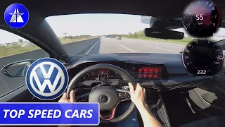 VW Golf 8 GTI TOP SPEED DRIVE ON GERMAN AUTOBAHN / Dragy acceleration 0-100/100-200 km/h *HQ Sound