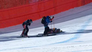 Ski Alpin Again crashes and injuries in the Women's Downhill II in Cortina D'Ampezzo 2024