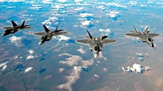 F-22 Fighters Fly Over South Korea in Show of Force