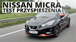 Nissan Micra 1.0 DIG-T 117 KM (MT) - acceleration 0-100 km/h