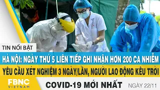 Tin tức Covid-19 mới nhất hôm nay 22/11 | Dich Virus Corona Việt Nam hôm nay | FBNC