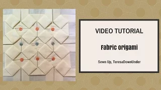 Fabric origami tutorial