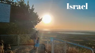 ATARDECER EN ISRAEL 🇮🇱 vista del Mar Mediterráneo y una llanura en el Norte de Israel