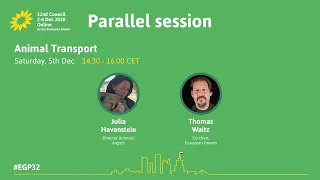 #EGP32 - Parallel session - Animal Transport