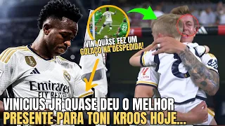 🚨NOSSA!! VINICIUS JR QUASE FAZ UM GOLAÇO QUE DEIXOU TODOS EM CHOQUE NA DESPEDIDA DE TONI KROOS!