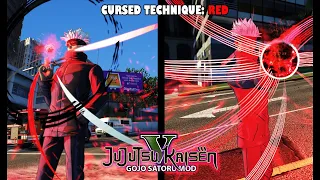 GTA 5 - Gojo Satoru MOD: Cursed Technique Lapse: RED test (Jujutsu Kaisen)