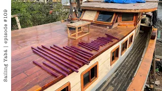 Wooden sailboat pilothouse windows rebuild: finally waterproof! — Sailing Yabá #109