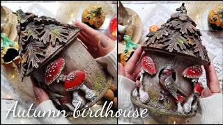 Autumn birdhouse 🐦🍁🍄