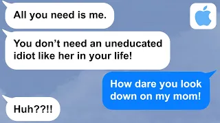 【Apple】My rich GF tried to make me disown my mom just because she's a high school dropout.