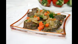 Так печень еще никто не готовил. Получается нежнейшая!  Вкусно.Смачно