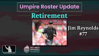 Crew Chief Jim Reynolds Retires from MLB After 24-Year Major League Umpire Career