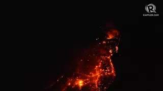 WATCH: Lava flows out of Mayon Volcano's crater