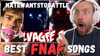 LISTENING to NateWantsToBattle FNAF Songs! (Mangled, Salvaged, The Finale REACTION!) ALL BANGERS!