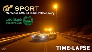 GT Sport - Mercedes AMG GT Dubai Police Livery Time-lapse