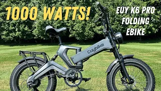 1000 Watt Folding E-Bike! EUY K6 Pro