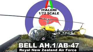 Italeri 1:72 Scale Bell- 47G (AH.1/ AB- 47) Royal New Zealand Air Force