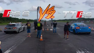 AUDI RS6 780 whp vs AUDI TTRS 517 whp | MEDIMOS OS TEMPOS DA RS6 DO RONITRO | *RACE 100 200*