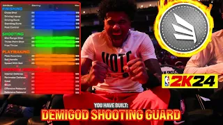 92 3PT + 94 DRIVING DUNK JALEN GREEN BUILD IS OVERPOWERED NBA 2K24!! BEST 6'7 SG BUILD IN THE GAME!!