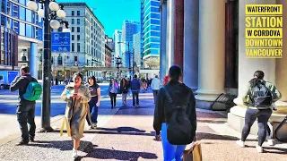 Vancouver Walk 🇨🇦 - Gastown to Canada Place (Narrated)