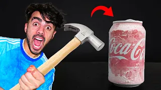 NITROGENO LIQUIDO VS COCA COLA! *congelando objetos* 😱