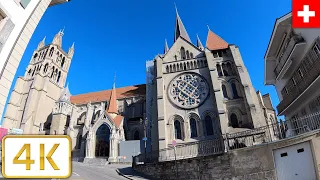 Old Town walk in Lausanne, Switzerland | Spring 2021【4K】