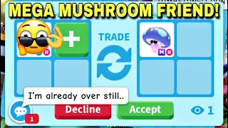 😱🍄BRUH! HOW THEY ARE STILL OVER! + OFFERED FOR THE WORLD’S FIRST MEGA MUSHROOM FRIEND!#adoptmetrades